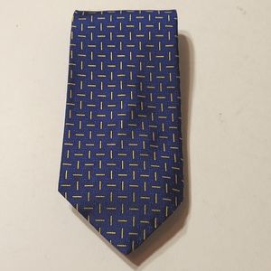 Hugo Boss Gorgeous Mens Blue Gold Pattern Tie